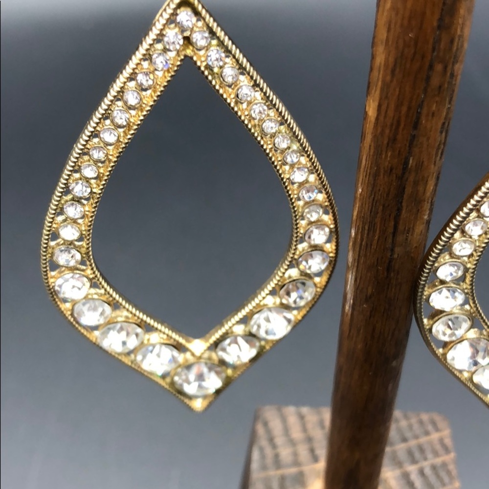 Stunning Rhinestone Statement Earrings - Picture 2 of 6